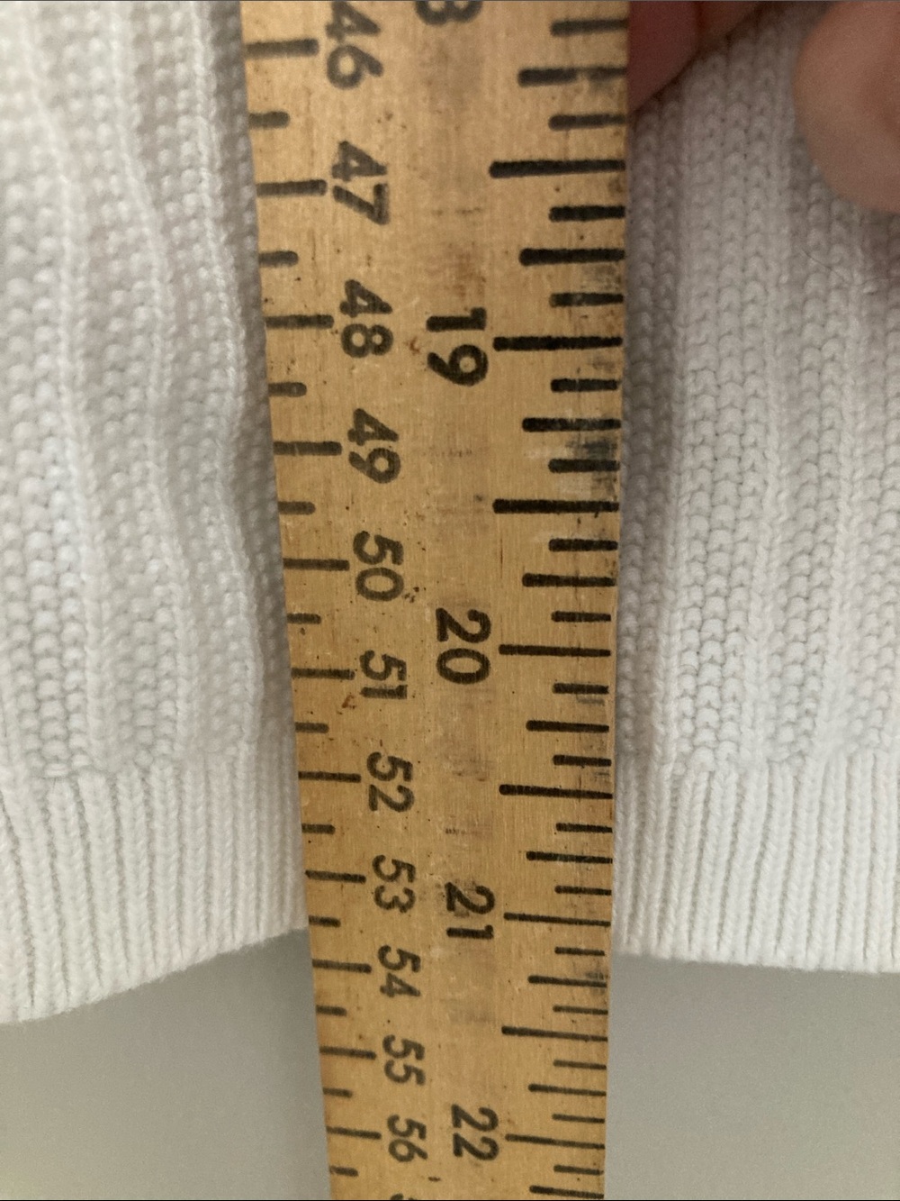 Talbots Cream Ribbed V-Neck Button Front Cardigan M - Picture 8 of 9